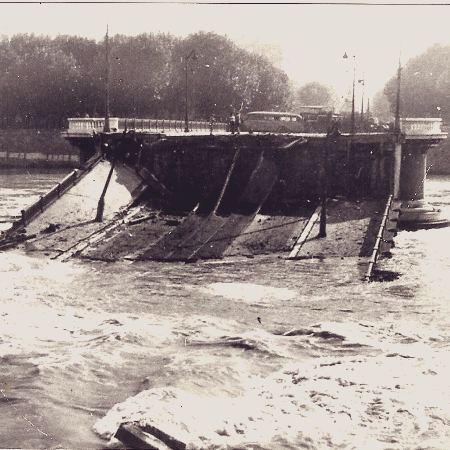 1944 : destruction des ponts de Lyon