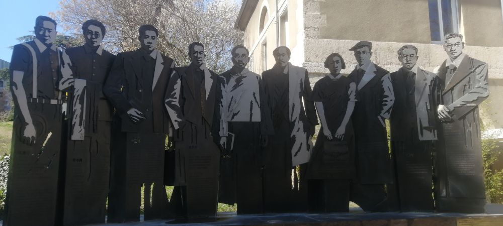 Fort Saint Irénée Nouvel Institut Franco-Chinois Lyon-sculpture des anciens élèves