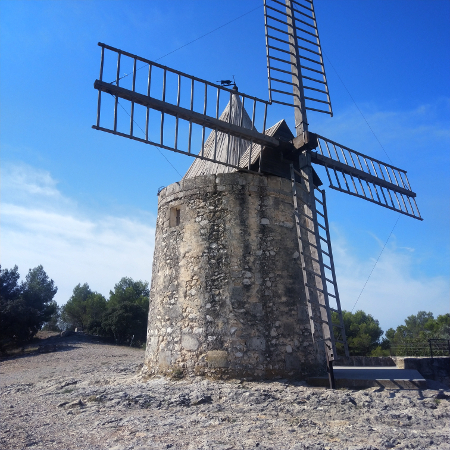 Sentier des Moulins de Daudet, une randonnée en famille à Fontvieille